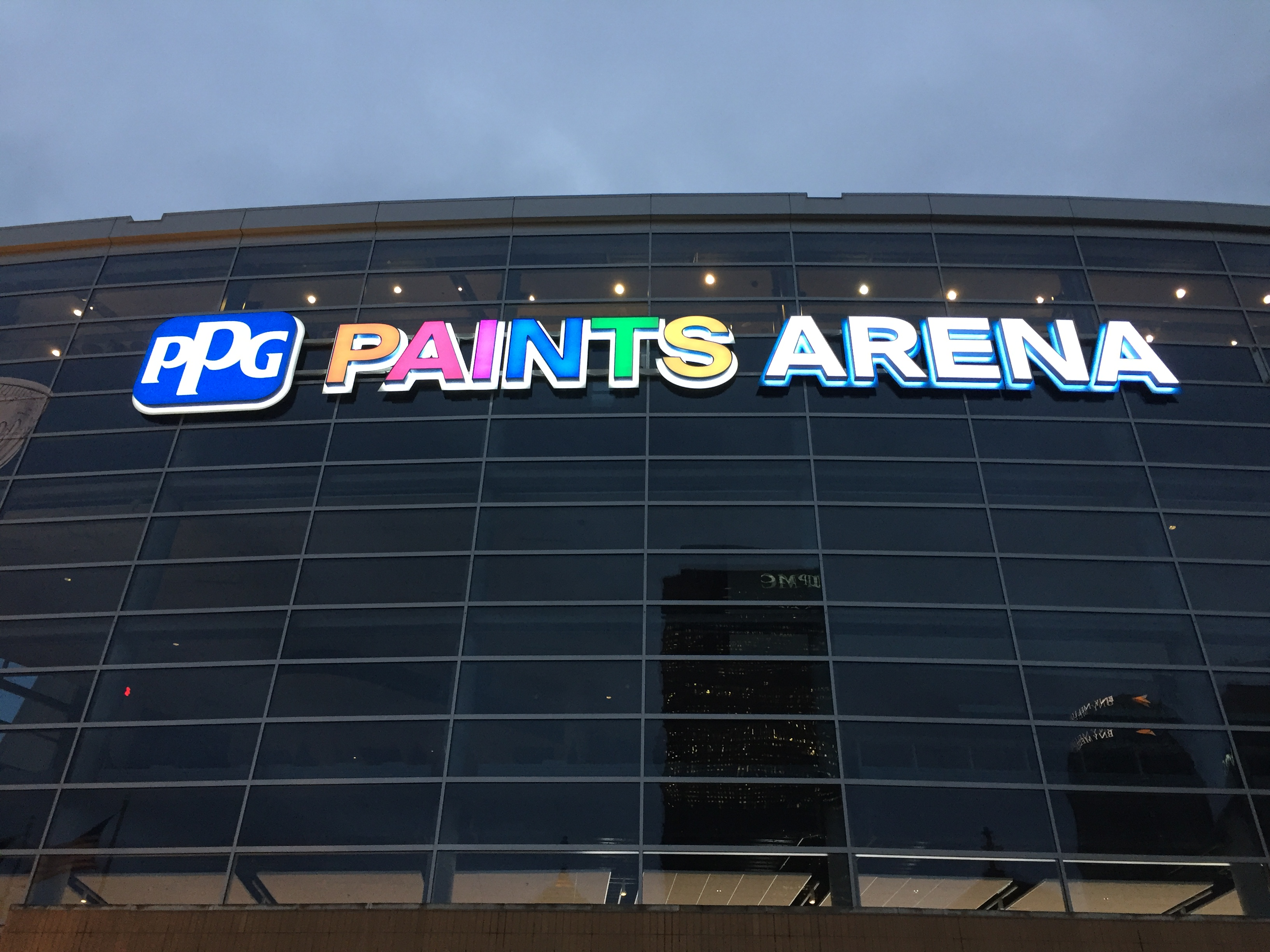 PPG Paints Arena Gets New Exterior Signage, Including ...