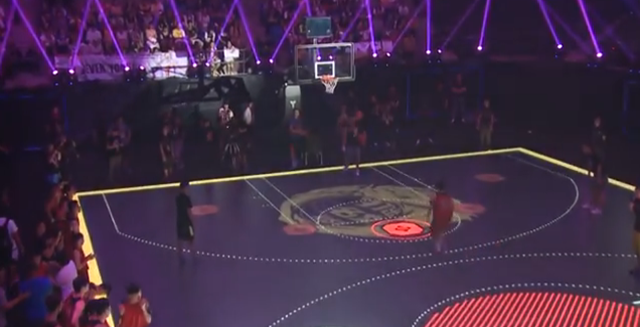 LED Basketball Court a Sight to Behold 